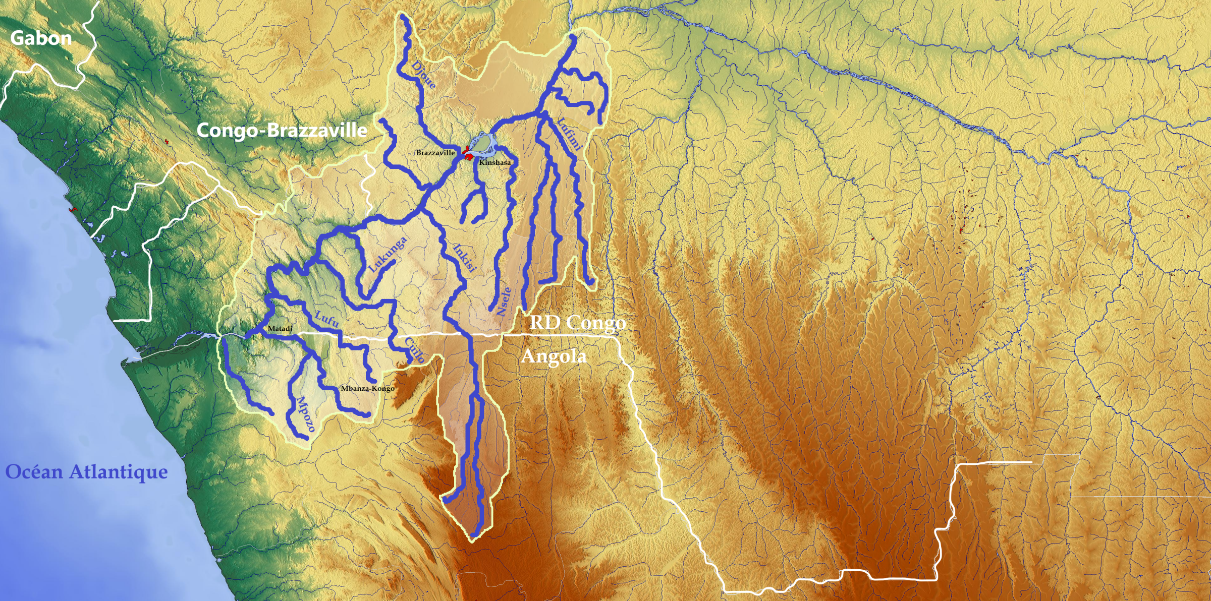 Sous bassin versant su Bas-Congo