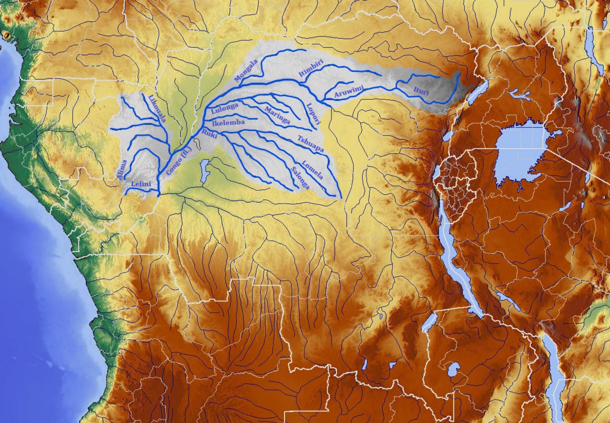 Sous bassin versant du Moyen Congo